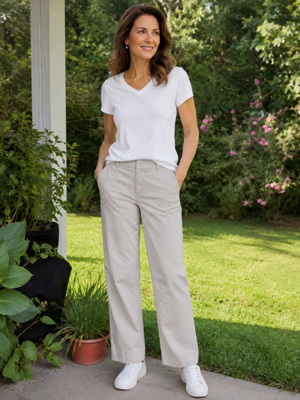 Rafaella • Stretch Straight Leg Pants • 4-Pocket • Size 12